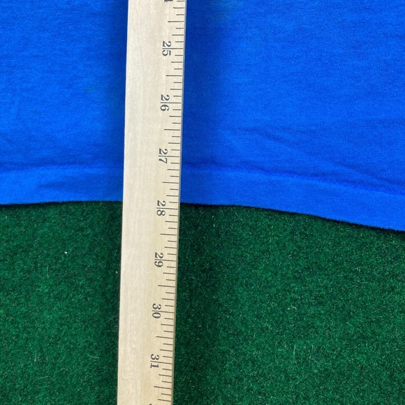 Vintage Looney Tunes Space Jam Shirt Mens XL Blue 1996 AOP Bugs Bunny 90s USA - Picture 16 of 16